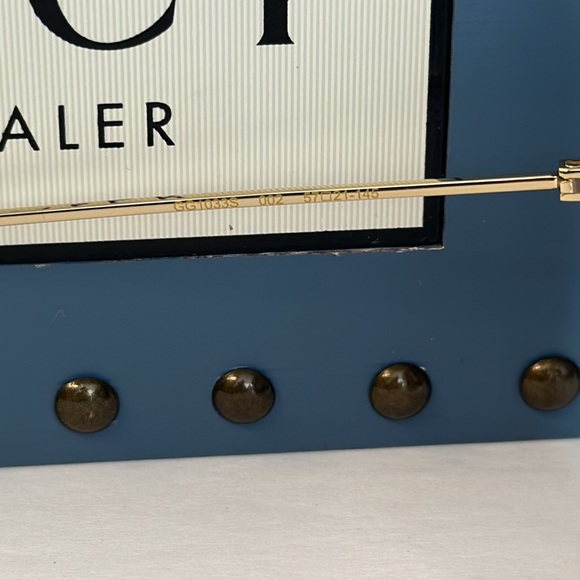 💯 - New Authentic GUCCI Oversized Square Chain Sunglasses Women's GG1033S 002 - Picture 16 of 17